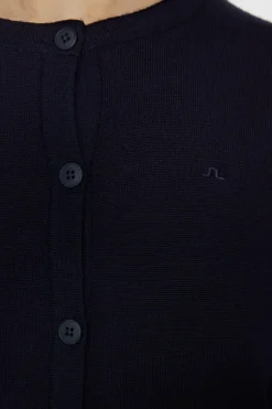 Golf|Knitwear<J.Lindeberg Joanna Knitted Cardigan JLNavy
