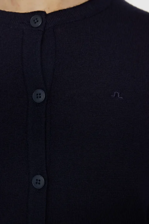 Golf|Knitwear<J.Lindeberg Joanna Knitted Cardigan JLNavy