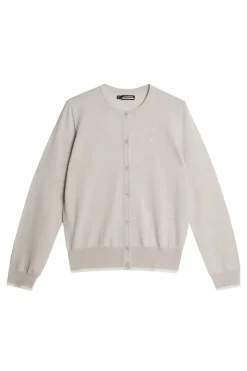 Golf|Knitwear<J.Lindeberg Joanna Knitted Cardigan Moonbeam