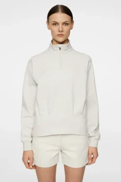 Golf|Base & Mid Layers<J.Lindeberg Jodi Quarter Zip Sweatshirt Moonbeam