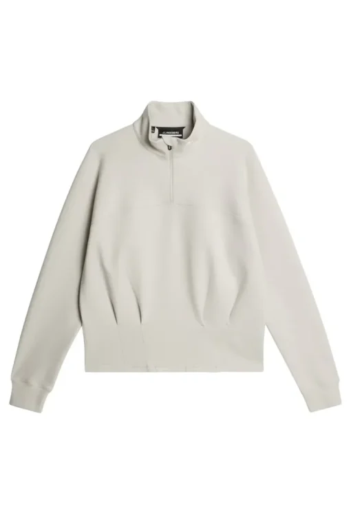 Golf|Base & Mid Layers<J.Lindeberg Jodi Quarter Zip Sweatshirt Moonbeam