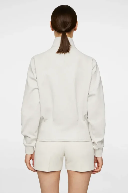 Golf|Base & Mid Layers<J.Lindeberg Jodi Quarter Zip Sweatshirt Moonbeam