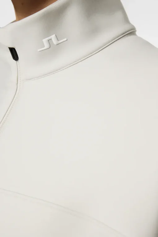 Golf|Base & Mid Layers<J.Lindeberg Jodi Quarter Zip Sweatshirt Moonbeam