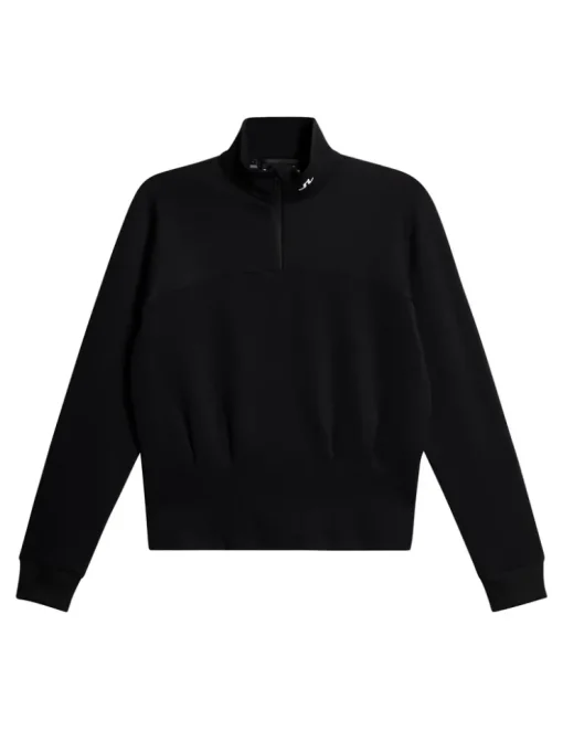 Golf|Base & Mid Layers<J.Lindeberg Jodi Quarter Zip Sweatshirt Black