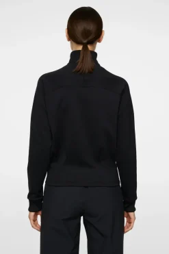 Golf|Base & Mid Layers<J.Lindeberg Jodi Quarter Zip Sweatshirt Black