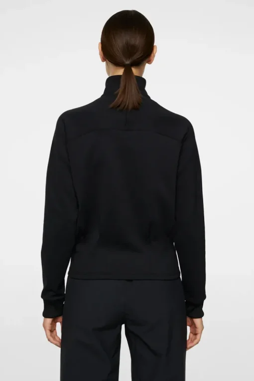 Golf|Base & Mid Layers<J.Lindeberg Jodi Quarter Zip Sweatshirt Black