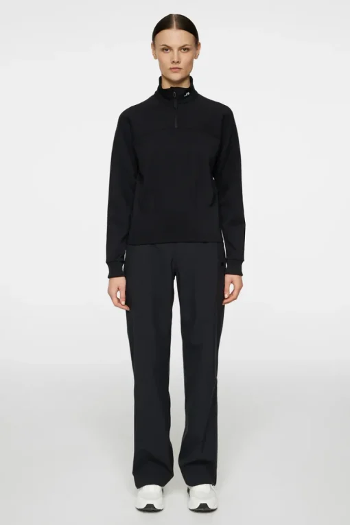 Golf|Base & Mid Layers<J.Lindeberg Jodi Quarter Zip Sweatshirt Black