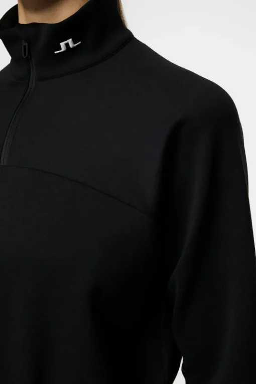 Golf|Base & Mid Layers<J.Lindeberg Jodi Quarter Zip Sweatshirt Black