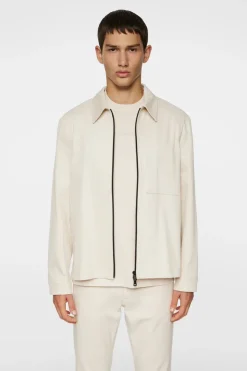 Suits & Tailoring|Blazers<J.Lindeberg Julius Cotton Twill Overshirt Moonbeam