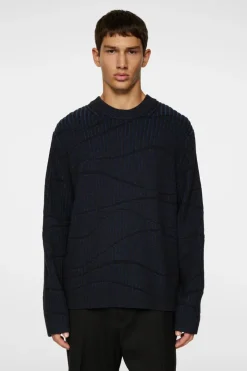 Knitwear|Tops<J.Lindeberg Ken Resonance Jacquard Crew KeyLargo