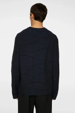 Knitwear|Tops<J.Lindeberg Ken Resonance Jacquard Crew KeyLargo