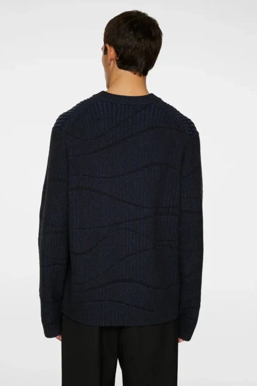 Knitwear|Tops<J.Lindeberg Ken Resonance Jacquard Crew KeyLargo