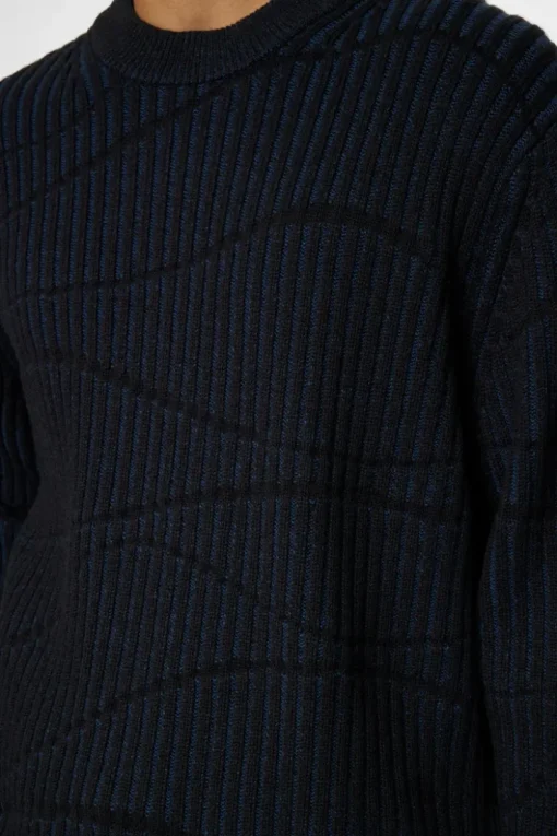 Knitwear|Tops<J.Lindeberg Ken Resonance Jacquard Crew KeyLargo