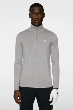 Golf|Knitwear<J.Lindeberg Kian Knitted Sweater GreyMelange