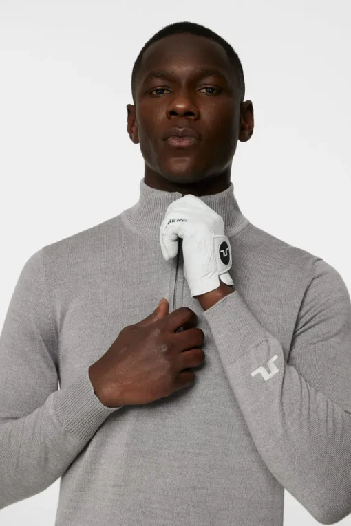 Golf|Knitwear<J.Lindeberg Kian Knitted Sweater GreyMelange