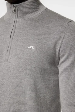 Golf|Knitwear<J.Lindeberg Kian Knitted Sweater GreyMelange