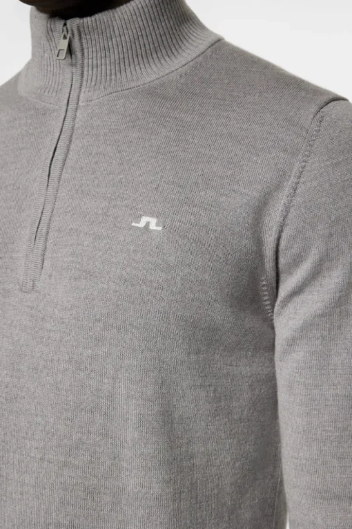 Golf|Knitwear<J.Lindeberg Kian Knitted Sweater GreyMelange