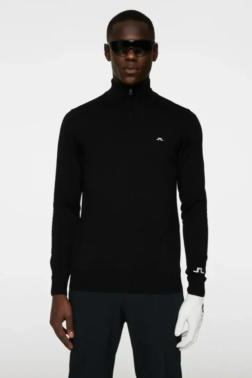 Golf|Knitwear<J.Lindeberg Kian Knitted Sweater Black