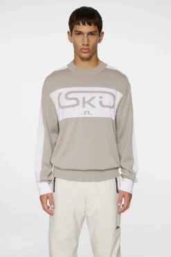 Ski|Knitwear<J.Lindeberg Kirby Knitted Sweater Moonbeam