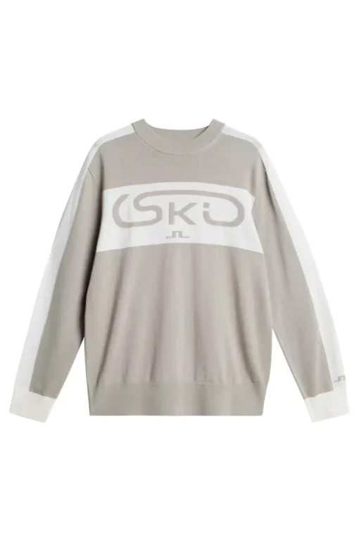 Ski|Knitwear<J.Lindeberg Kirby Knitted Sweater Moonbeam