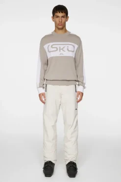 Ski|Knitwear<J.Lindeberg Kirby Knitted Sweater Moonbeam