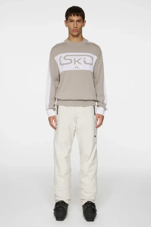 Ski|Knitwear<J.Lindeberg Kirby Knitted Sweater Moonbeam