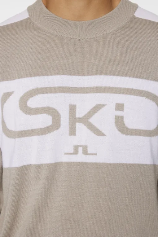 Ski|Knitwear<J.Lindeberg Kirby Knitted Sweater Moonbeam