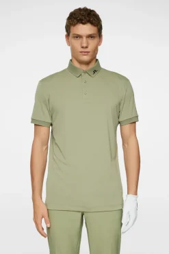 Golf|Polo Shirts<J.Lindeberg KV Print Polo TourGeoOliveS