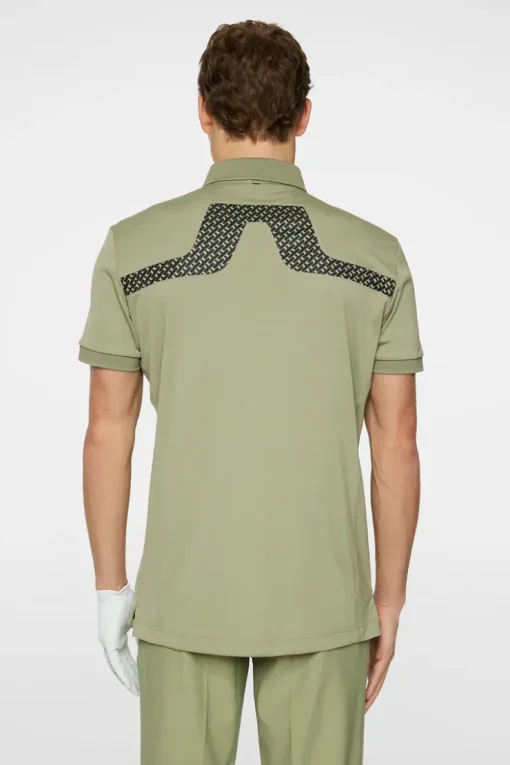 Golf|Polo Shirts<J.Lindeberg KV Print Polo TourGeoOliveS