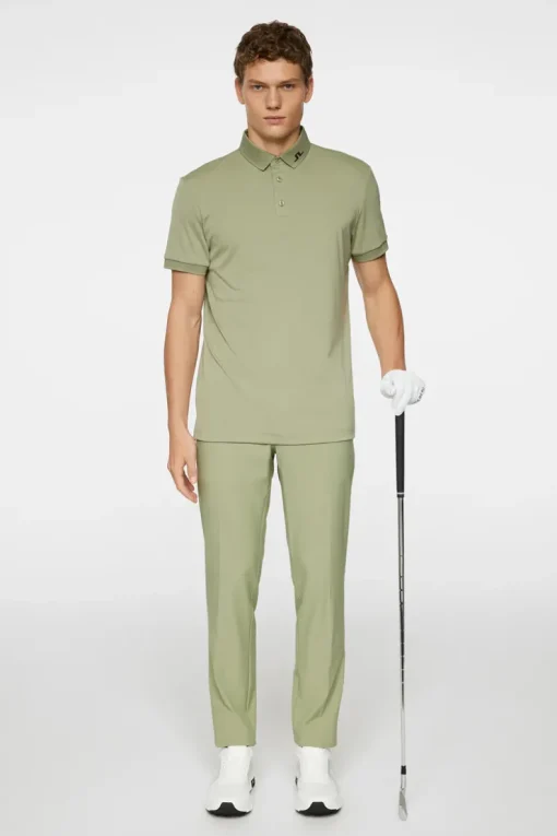 Golf|Polo Shirts<J.Lindeberg KV Print Polo TourGeoOliveS