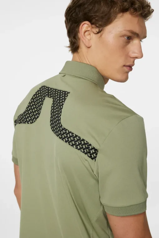 Golf|Polo Shirts<J.Lindeberg KV Print Polo TourGeoOliveS