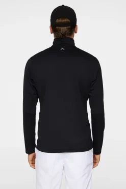 Golf|Base & Mid Layers<J.Lindeberg Leon Quarter Zip Mid Layer Black