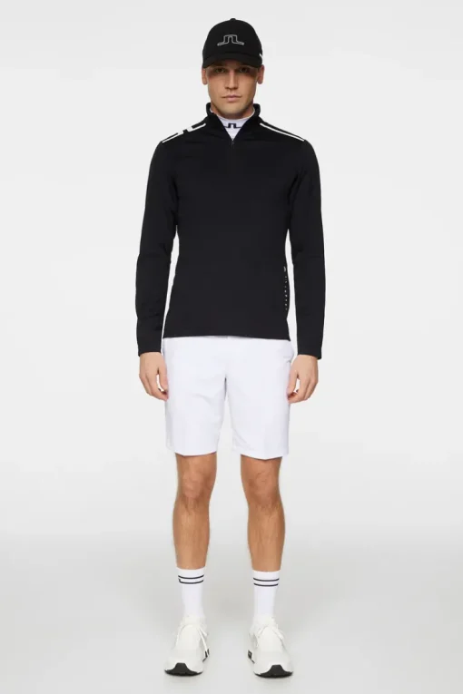 Golf|Base & Mid Layers<J.Lindeberg Leon Quarter Zip Mid Layer Black
