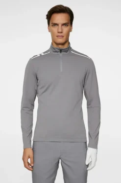 Golf|Base & Mid Layers<J.Lindeberg Leon Quarter Zip Mid Layer NightOwl