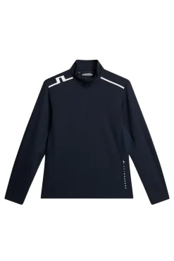 Golf|Base & Mid Layers<J.Lindeberg Leon Quarter Zip Mid Layer JLNavy