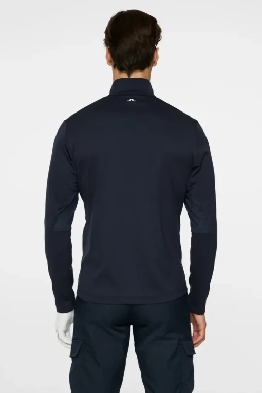 Golf|Base & Mid Layers<J.Lindeberg Leon Quarter Zip Mid Layer JLNavy