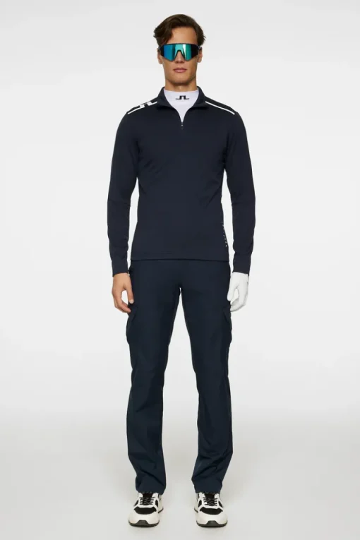 Golf|Base & Mid Layers<J.Lindeberg Leon Quarter Zip Mid Layer JLNavy