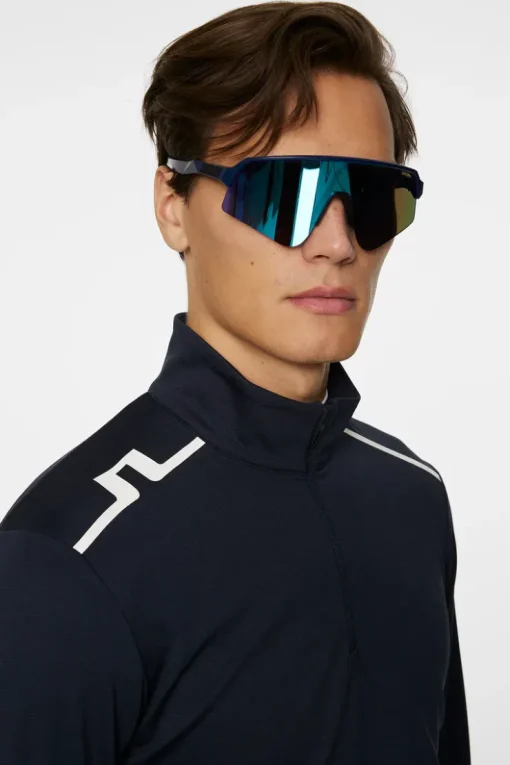 Golf|Base & Mid Layers<J.Lindeberg Leon Quarter Zip Mid Layer JLNavy