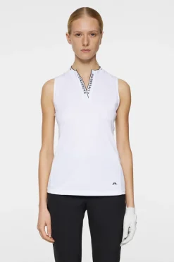 Golf|Tanks<J.Lindeberg Leya Sleeveless Top White