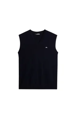 Golf|Knitwear<J.Lindeberg Liam Knitted Vest JLNavy