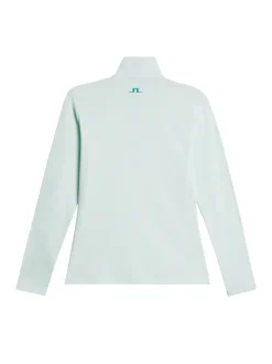 Golf|Base & Mid Layers<J.Lindeberg Lina Quarter Zip Mid Layer MoonlightJade