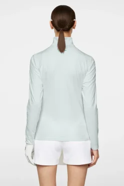 Golf|Base & Mid Layers<J.Lindeberg Lina Quarter Zip Mid Layer MoonlightJade