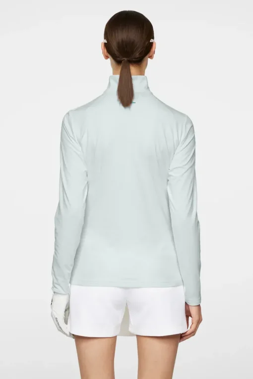 Golf|Base & Mid Layers<J.Lindeberg Lina Quarter Zip Mid Layer MoonlightJade