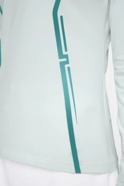 Golf|Base & Mid Layers<J.Lindeberg Lina Quarter Zip Mid Layer MoonlightJade