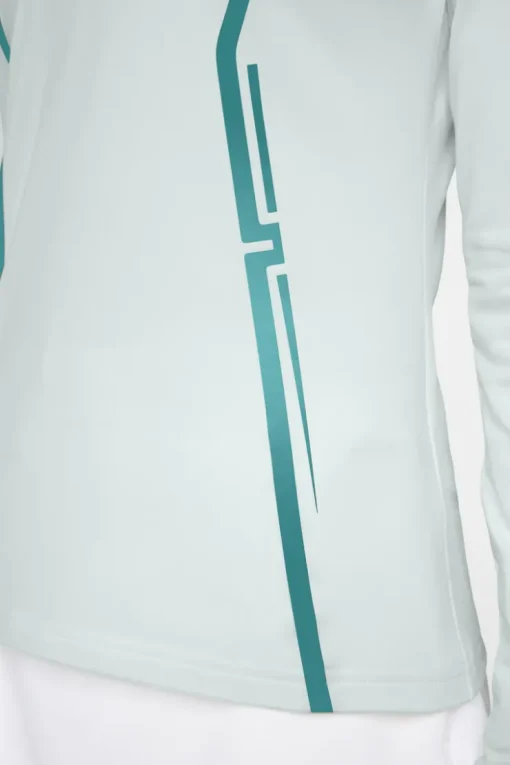 Golf|Base & Mid Layers<J.Lindeberg Lina Quarter Zip Mid Layer MoonlightJade