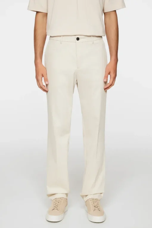 Trousers|Bottoms<J.Lindeberg Lois T Cotton Twill Pant Moonbeam