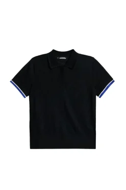 Golf|Knitwear<J.Lindeberg Lomi Knitted Polo Shirt Black