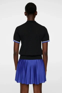Golf|Knitwear<J.Lindeberg Lomi Knitted Polo Shirt Black