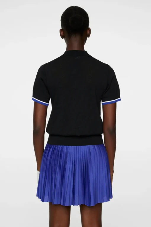 Golf|Knitwear<J.Lindeberg Lomi Knitted Polo Shirt Black