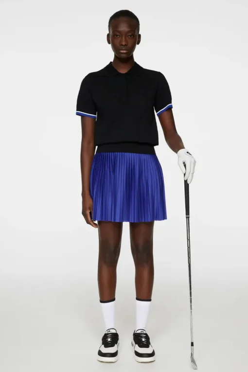 Golf|Knitwear<J.Lindeberg Lomi Knitted Polo Shirt Black